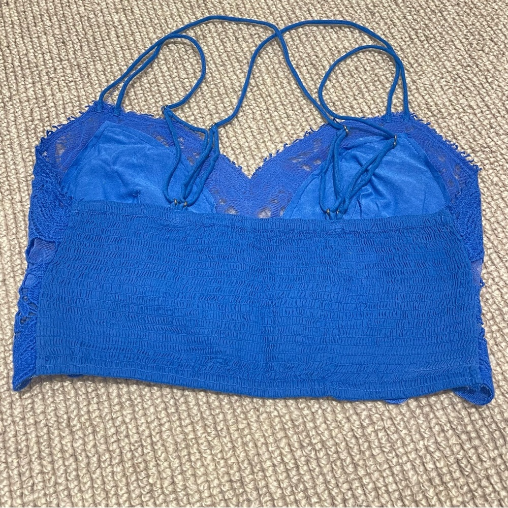 Free People FP One Ilektra Bralette in Electric Blue (XS) - Picture 8 of 9